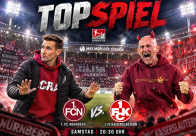 Topspiel 1. FC Nürnberg gegen den 1. FC kaiserslautern.