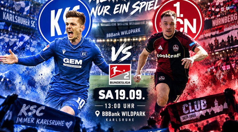 KSC vs. 1. FC Nürnberg