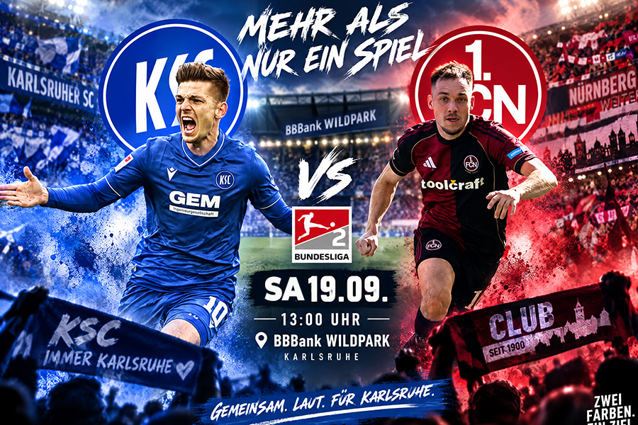 KSC vs. 1. FC Nürnberg