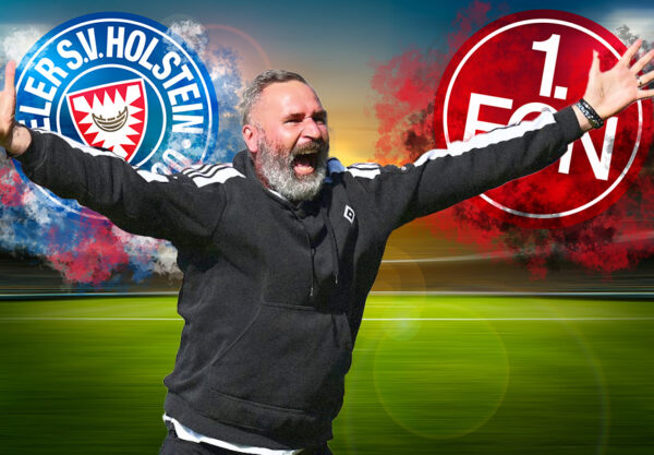 1. FC Nürrnberg gegen Holstein Kiel mit Tim Walter